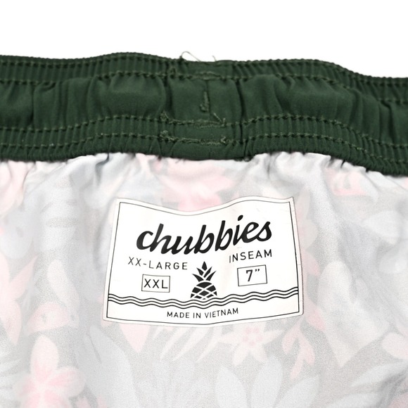 Chubbies Sport Shorts Athlounger Compression Lined 7" Inseam 2XL Green Hybrid - Picture 10 of 10